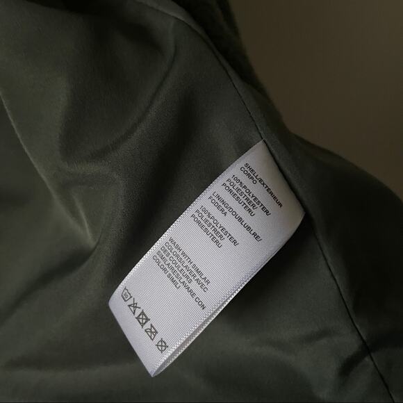 Rebecca Minkoff Olive Green Harley Teddy Jacket - Women's Medium - Picture 10 of 11